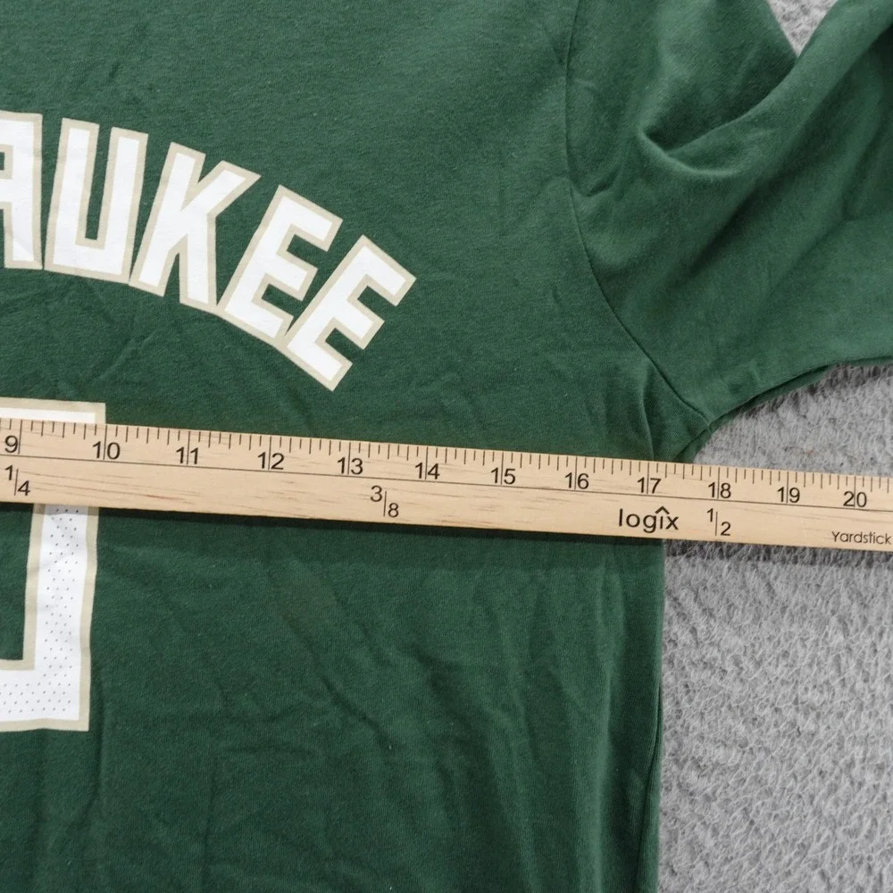 Nike Milwaukee Bucks Damian Lillard 0 NBA‎ Green T Shirt Kids XL NEW
